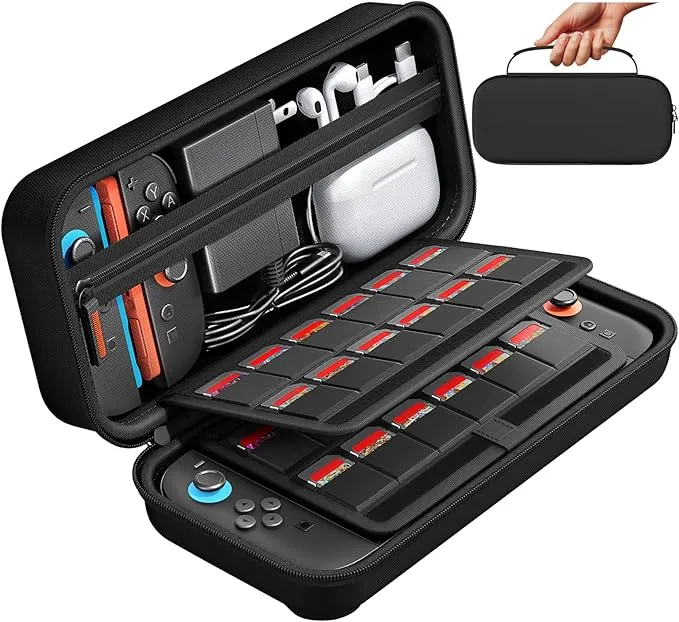 Funda Dura daydayup para Nintendo Switch 2 con Almacenamiento para 20 Juegos