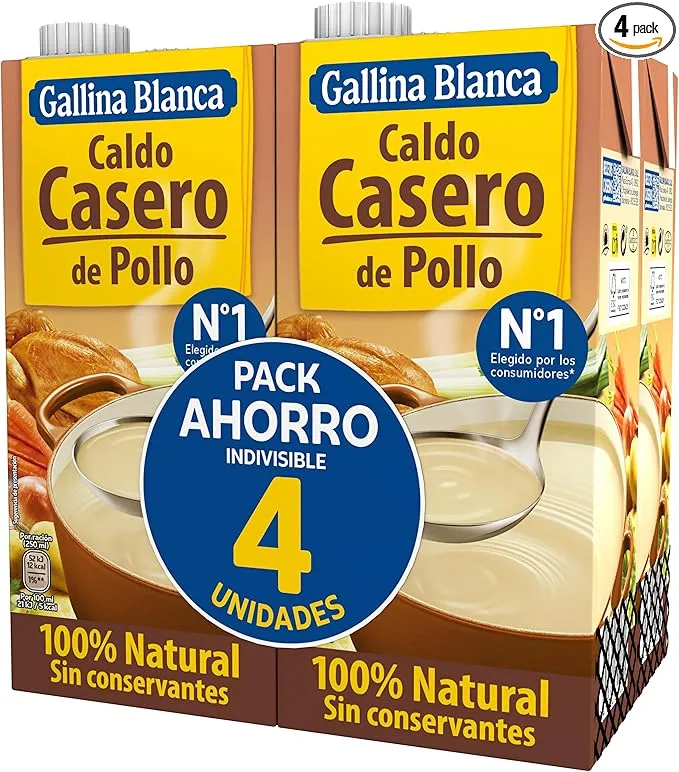 Gallina Blanca Caldo Casero de Pollo