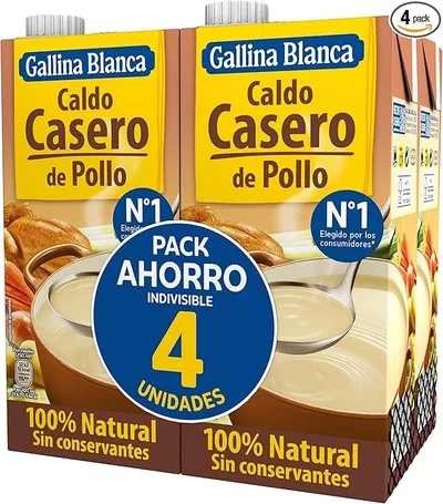 Gallina Blanca Caldo Casero de Pollo