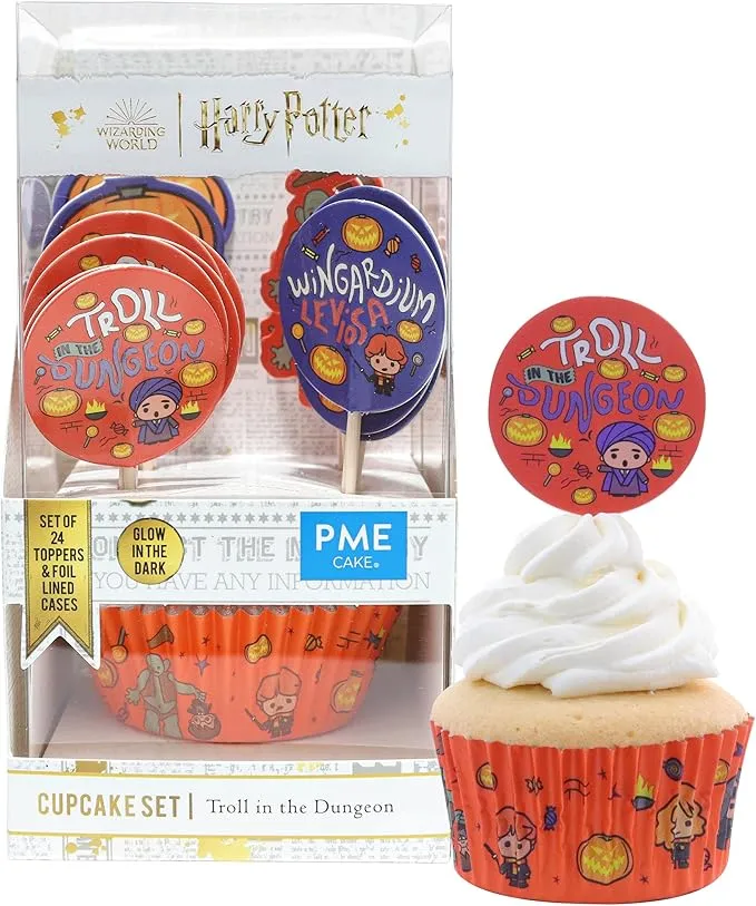 PME Harry Potter Set de 24 cápsulas para cupcakes y toppers con el Troll en el Calabozo