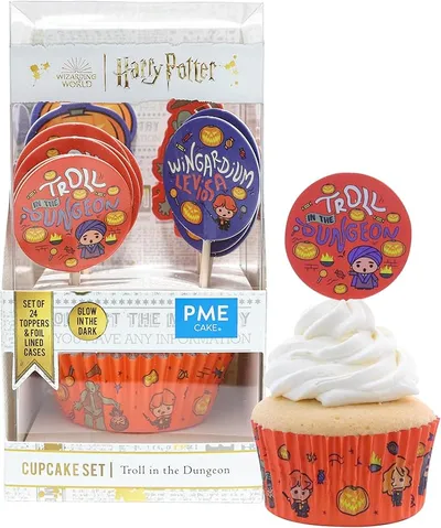 PME Harry Potter Set de 24 cápsulas para cupcakes y toppers con el Troll en el Calabozo