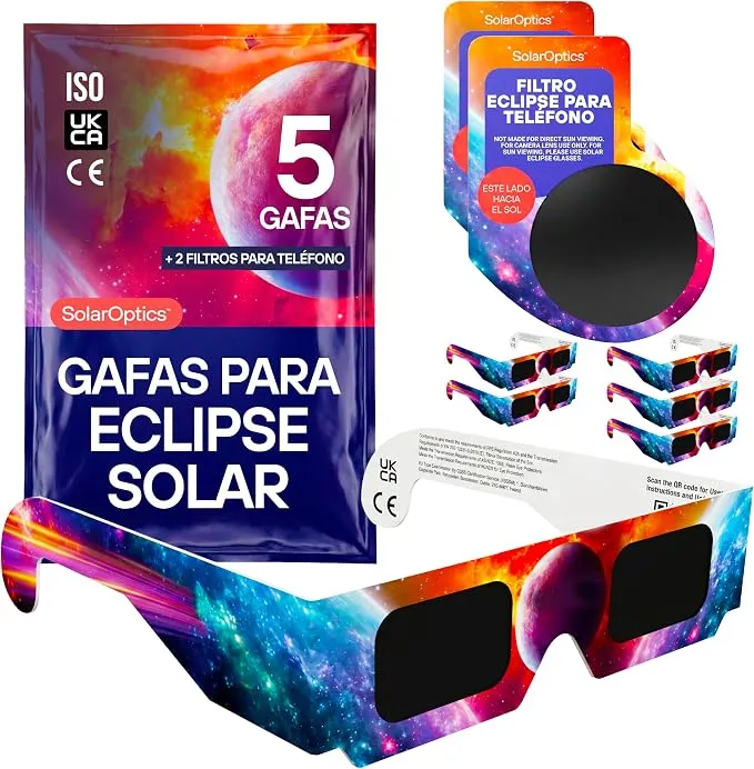 Gafas Eclipse Solar con Filtros para Móvil