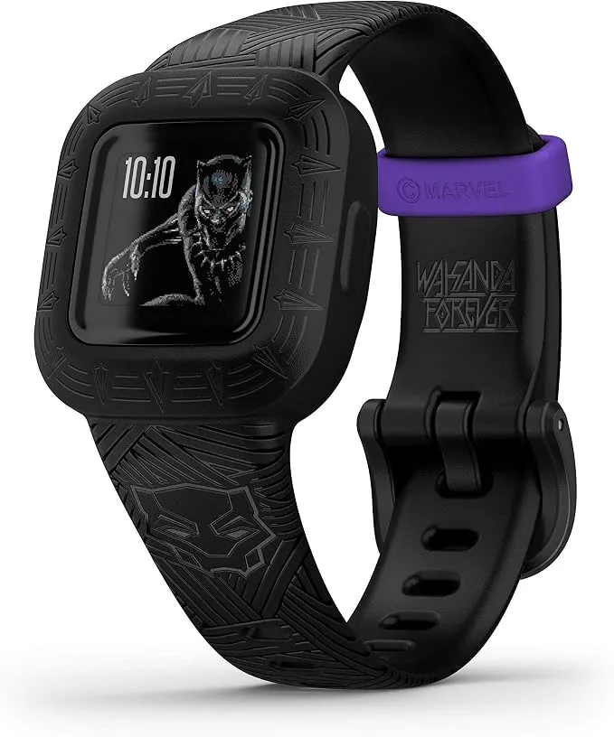 Garmin Vivofit Jr. 3 - Monitor de actividad infantil, Edición Black Panther