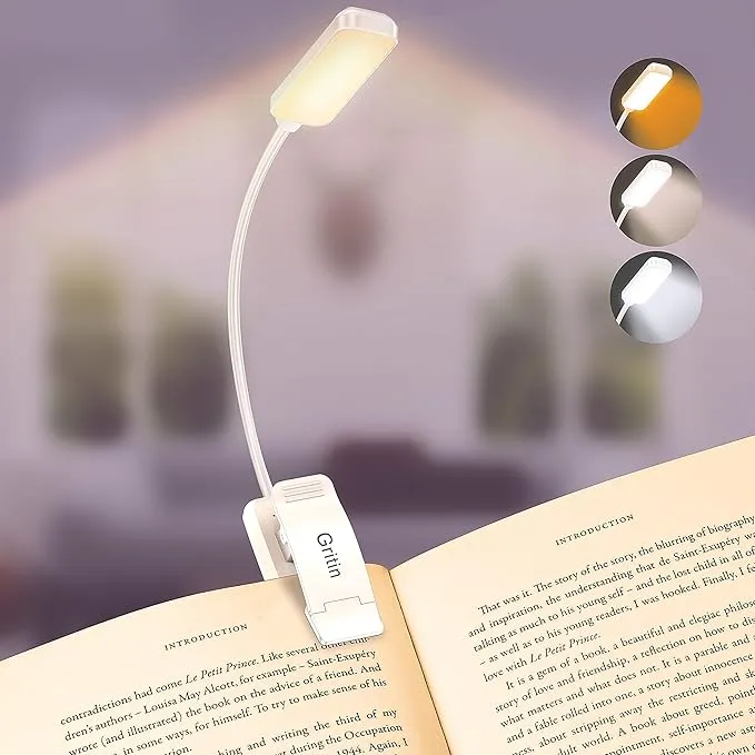 Gritin Luz de Lectura Recargable con 9 LEDs
