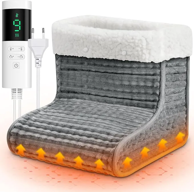 Calentador Eléctrico de Pies con 9 Niveles y Temporizador
