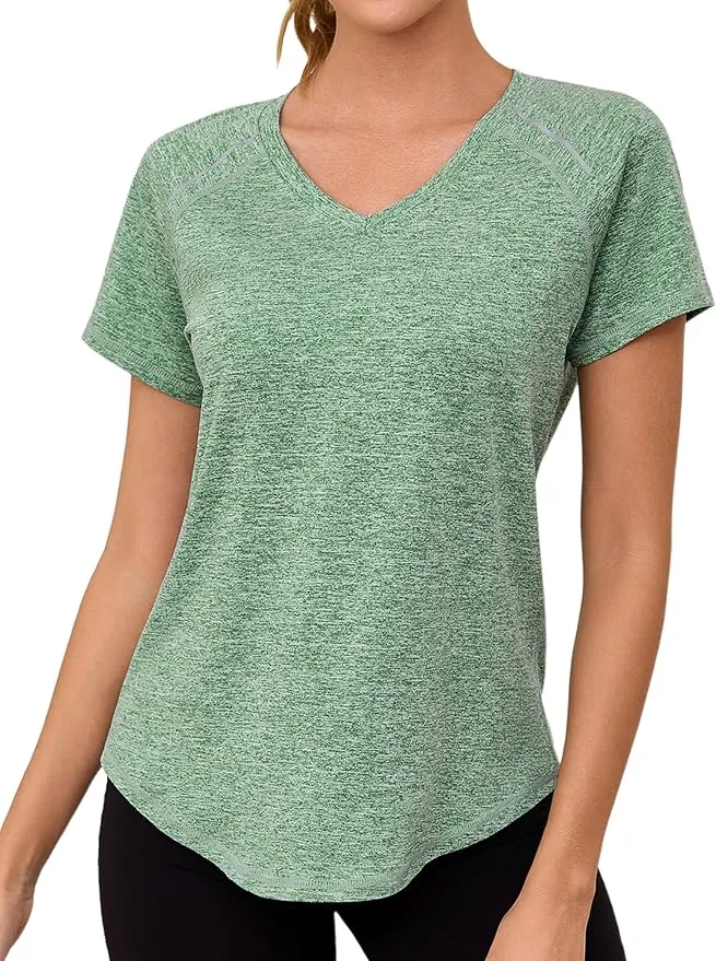 Camiseta Deportiva Mujer Gyabnw Secado Rápido con Detalles Reflectantes