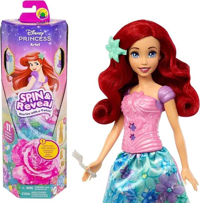 Mattel Disney Princess Spin & Reveal Ariel Muñeca