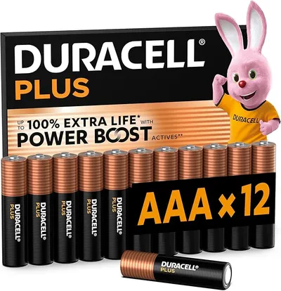 DURACELL Plus Pilas AAA (Paquete de 12)