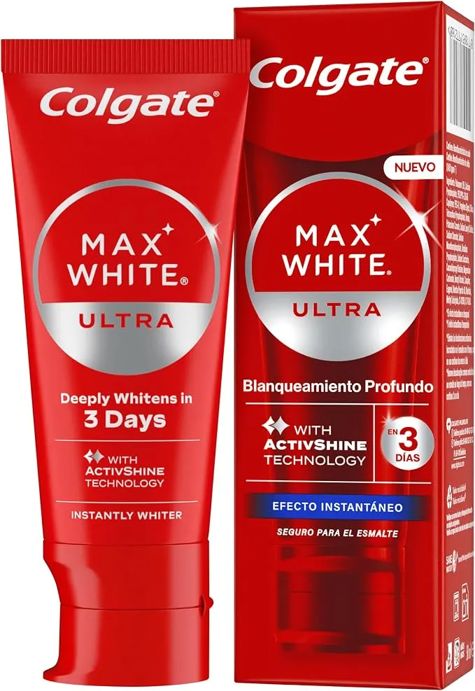 Colgate Max White Ultra Pasta Blanqueadora - Sonrisa Radiante en 3 Días