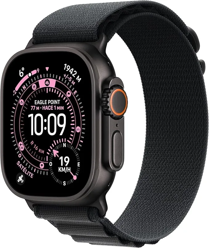 Apple Watch Ultra 3 GPS + Cellular Titanio 49mm Correa Loop Alpine Negra Talla L