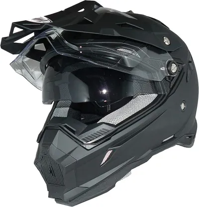 protectWEAR - Casco cross Casco enduro Casco moto con visiera parasole integrata e visiera THH-TX28-M