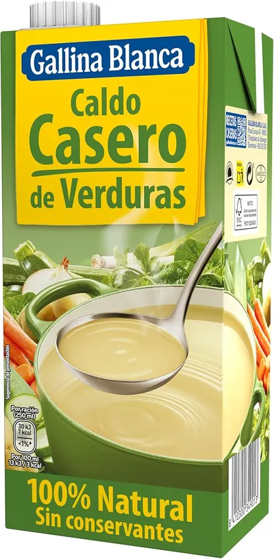 GALLINA BLANCA Caldo Casero de Verduras 100% Natural