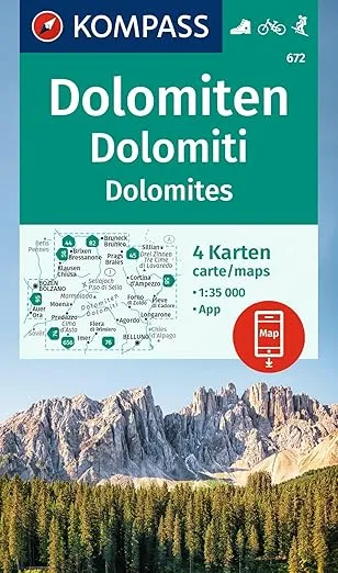 Hiking Map Set 672 Dolomites