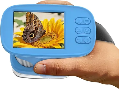 Microscopio infantil portátil con pantalla 2.4” y resolución 4K