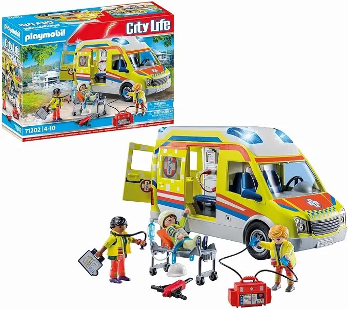 Ambulancia PLAYMOBIL City Life con Módulo de Luz y Sonido