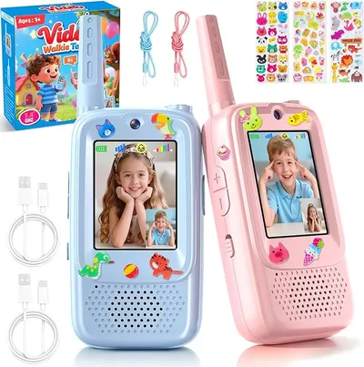 Walkie Talkies Infantiles Joynite con Videollamadas y Alcance 400m