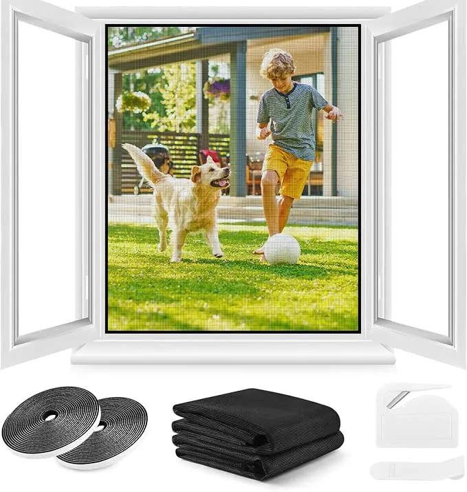 Set 2 Mosquiteras para Ventana Adhesivas sin Taladro