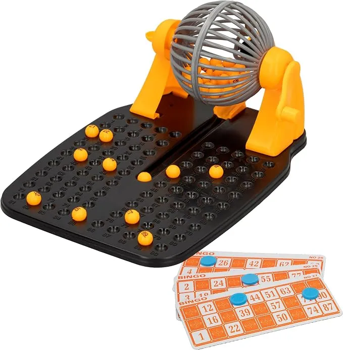 ColorBaby 43313 - Juego de Lotería Bingo para Niños con 90 Bolas y 24 Cartones