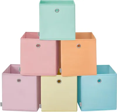 SONGMICS Pack 6 Cajas de Almacenaje Plegables