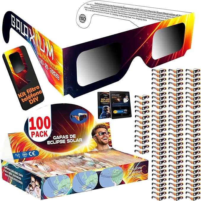 Gafas Eclipse Solar Homologadas ISO
