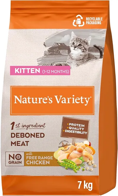 Nature's Variety Pienso para gatitos con pollo No Grain 7kg