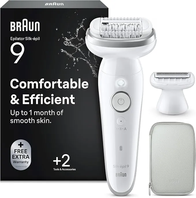 Braun Silk·épil 9 Depiladora Eléctrica Mujer 9-041 Plata