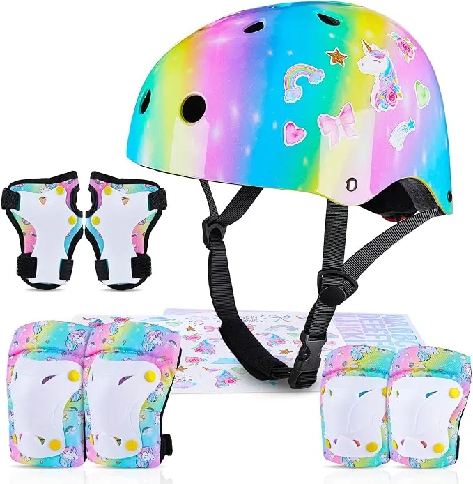 Casco de Bicicleta Infantil MHJY con Accesorios de Protección y Pegatinas DIY