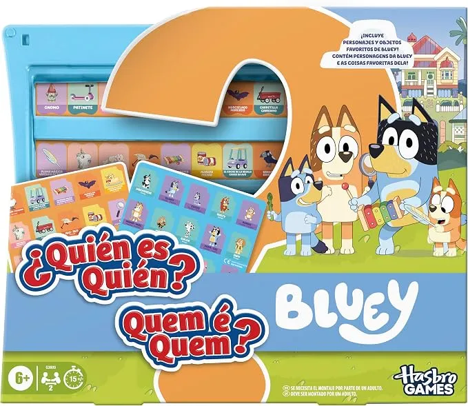 Juego de Mesa Familiar ¿Quién es quién? Edición Bluey (Español/Portugués)