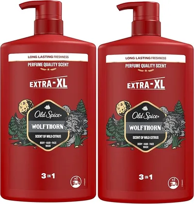 Old Spice Wolfthorn Gel De Ducha Y Champú Para Hombres 2x1000ml