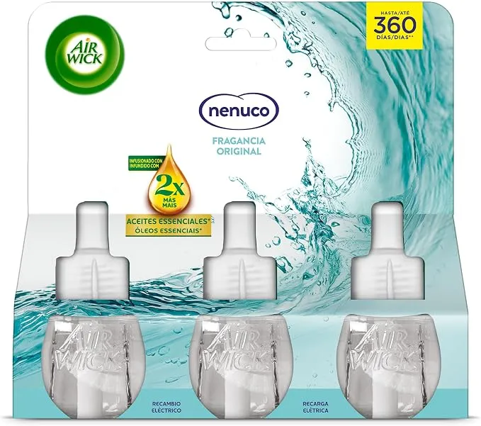 Air Wick Ambientador Eléctrico Nenuco con 3 Recambios