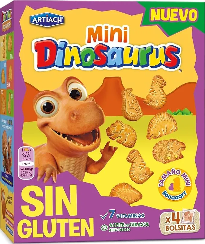 Artiach Mini Dinosaurus Sin Gluten
