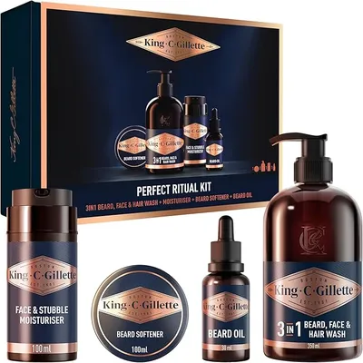 King C. Gillette Kit Barba Hombre Rutina Perfecta