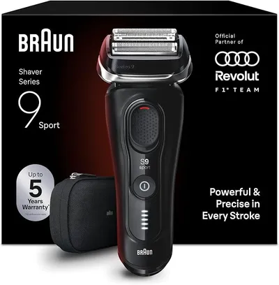 Braun Series 9 Sport Afeitadora Eléctrica Hombre 9100si con Estuche de Viaje