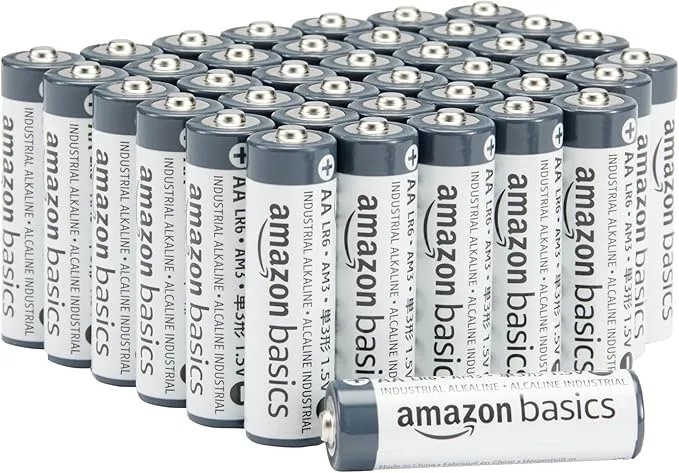 Amazon Basics - Paquete de 40 pilas industriales alcalinas AA