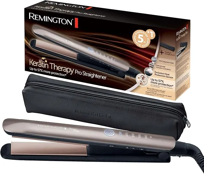 Plancha de Pelo Remington Keratin Therapy Pro con Cerámica Avanzada