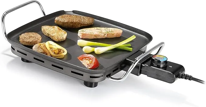 Plancha Compacta Princess 1900W Antiadherente 28x28cm