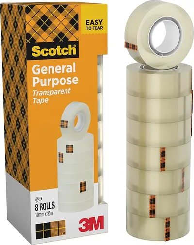 Scotch Cinta Adhesiva Transparente - 8 rollos