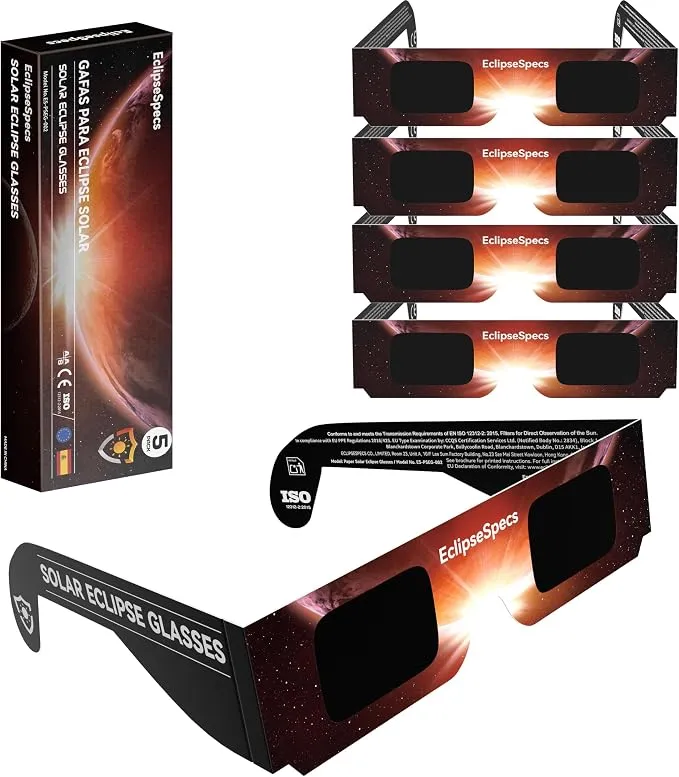 EclipseSpecs Gafas de Eclipse Solar Homologadas CE EN ISO 12312-2