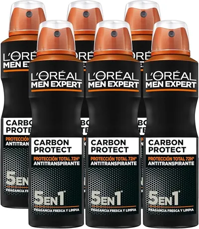 L'Oréal Paris Desodorante Spray para Hombre Pack 6 x 150ml