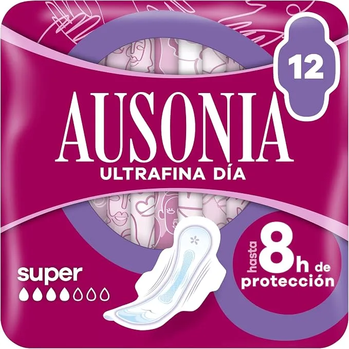 Ausonia Compresas Ultrafina Super con Alas - Protección Discreta y Segura