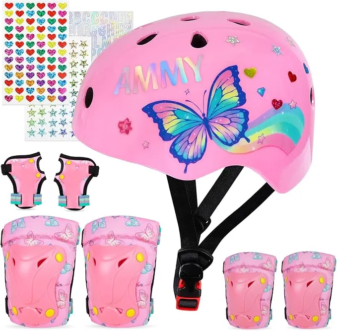 Casco Infantil MHJY con Accesorios de Unicornio para Niñas (3-8 Años)