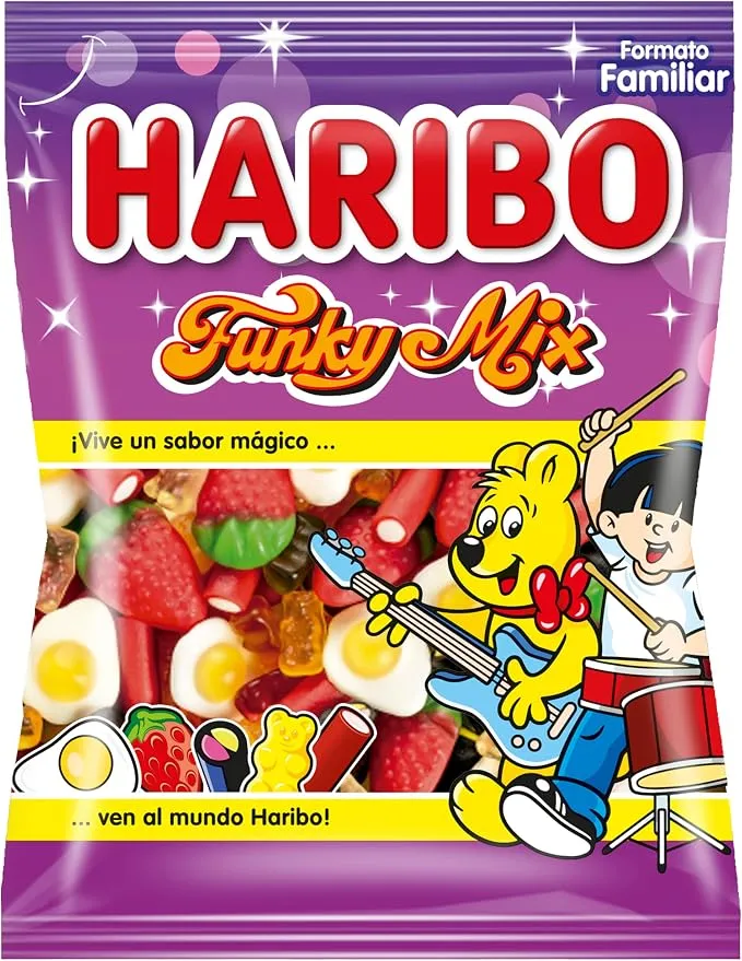 Haribo Funky Mix 250g - Gominolas Divertidas y Sabrosas
