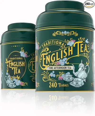 Nuevos Tés en Inglés Vintage Lata de Té Victoriana