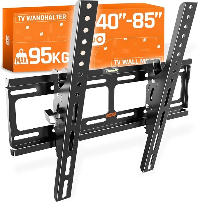 RICOO Soporte TV Pared para TVs de 32-65" Pulgadas, Negro