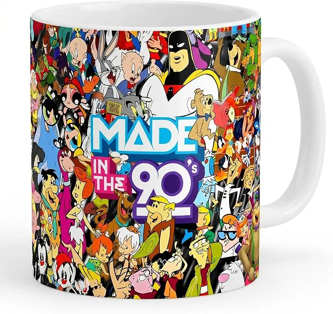 Taza Cerámica 'Made in 90's' - Desayuna con Nostalgia