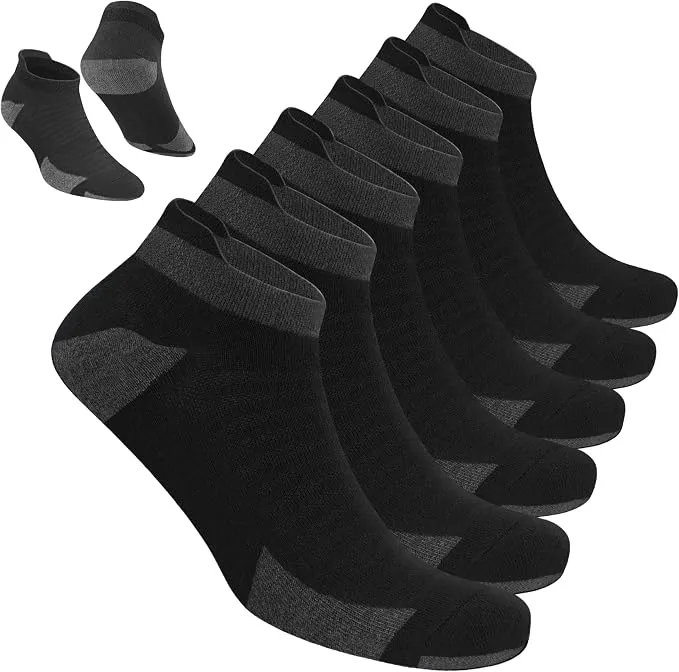 Pack 6 Calcetines Deportivos Tobilleros BLITZSOX para Correr