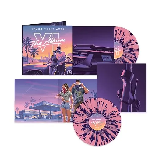 Grand Theft Auto VI: The Album (2 LP) Vinilo Edición Exclusiva Amazon Rosa/Morado