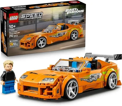 LEGO Speed Champions Toyota Supra MK4 Fast & Furious - Maqueta Coche Deportivo con Minifigura Brian O'Conner