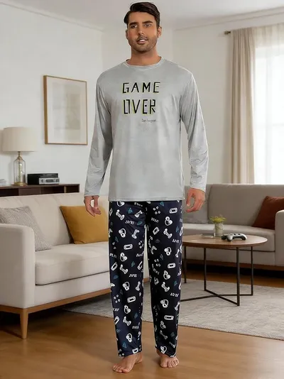 Pijama de manga larga para hombre