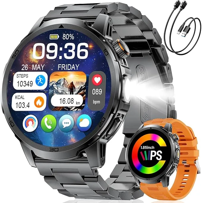 Reloj Inteligente Hombre con Pantalla Grande y 50 Días de Batería